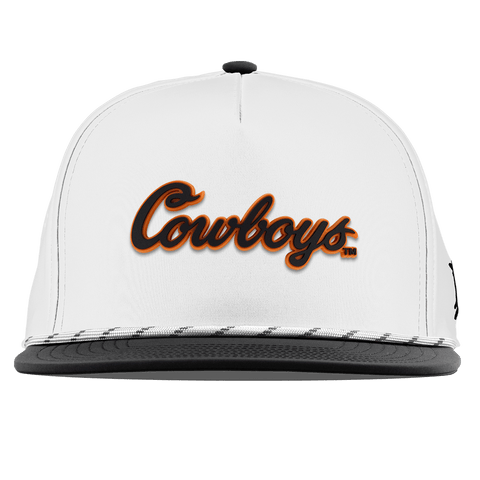 Oklahoma State University "Oklahoma State Cowboys" Flat 5 Panel Rope White/Black