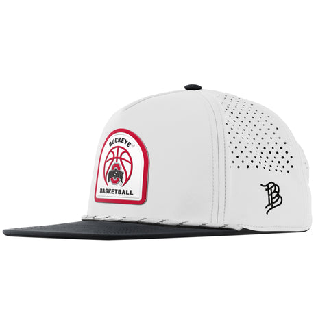 Ohio State University "Ohio State Basketball" Flat 5 Panel Rope White/Black
