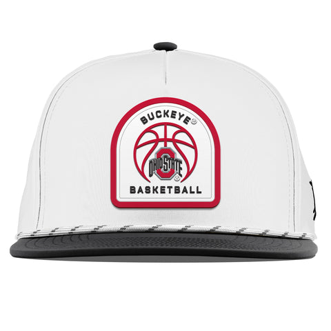 Ohio State University "Ohio State Basketball" Flat 5 Panel Rope White/Black