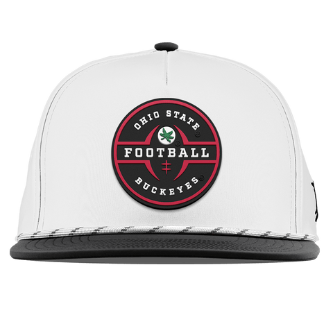 Ohio State University "Ohio State Football Legacy" Flat 5 Panel Rope White/Black