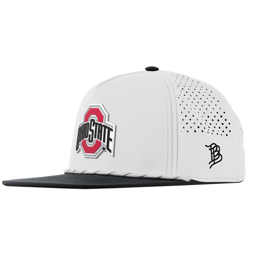 Ohio State University "Ohio State Team Logo" Flat 5 Panel Rope White/Black
