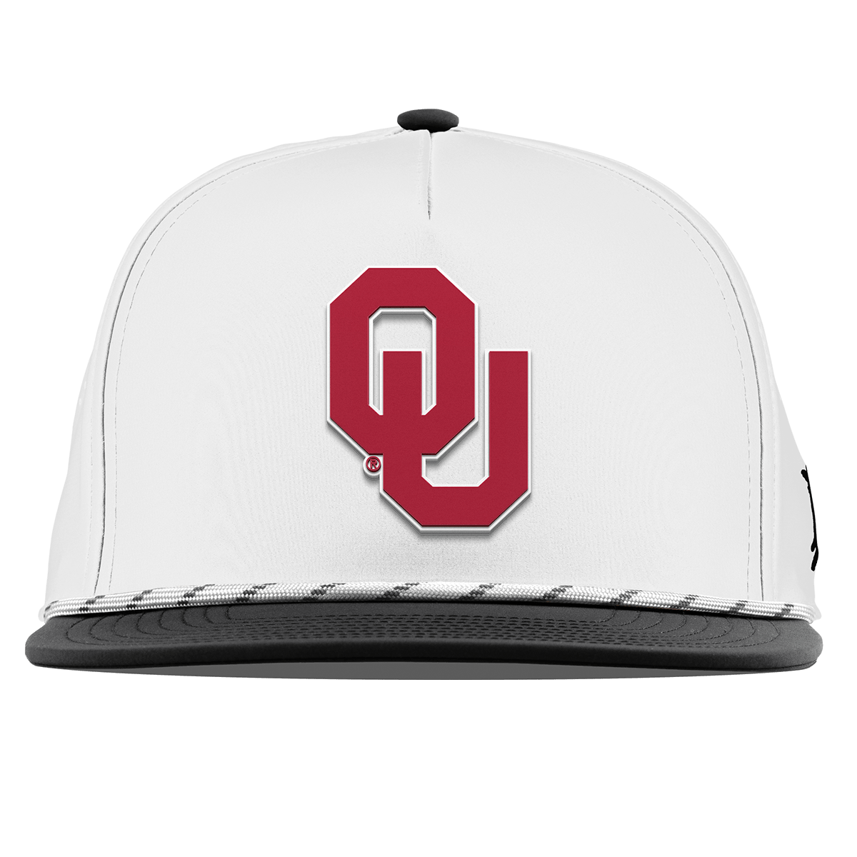 University of Oklahoma "Oklahoma Team Logo" Flat 5 Panel Rope White/Black