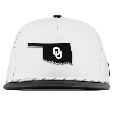 University of Oklahoma "Oklahoma Vintage Series" Flat 5 Panel Rope White/Black
