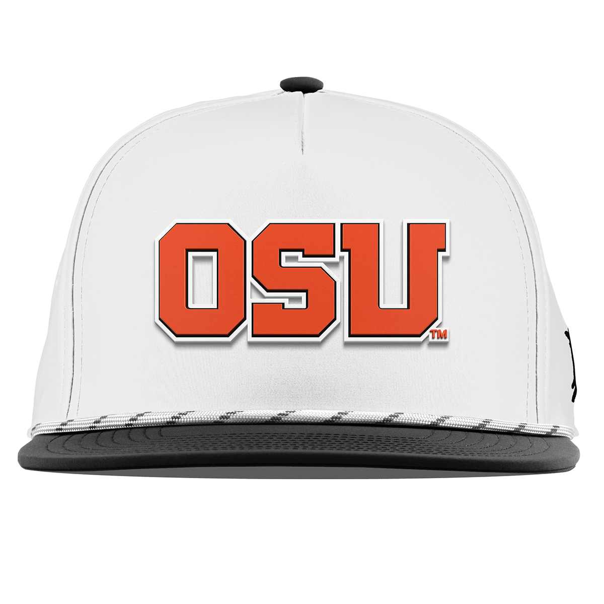 Oregon State University "Oregon State Block" Flat 5 Panel Rope White/Black
