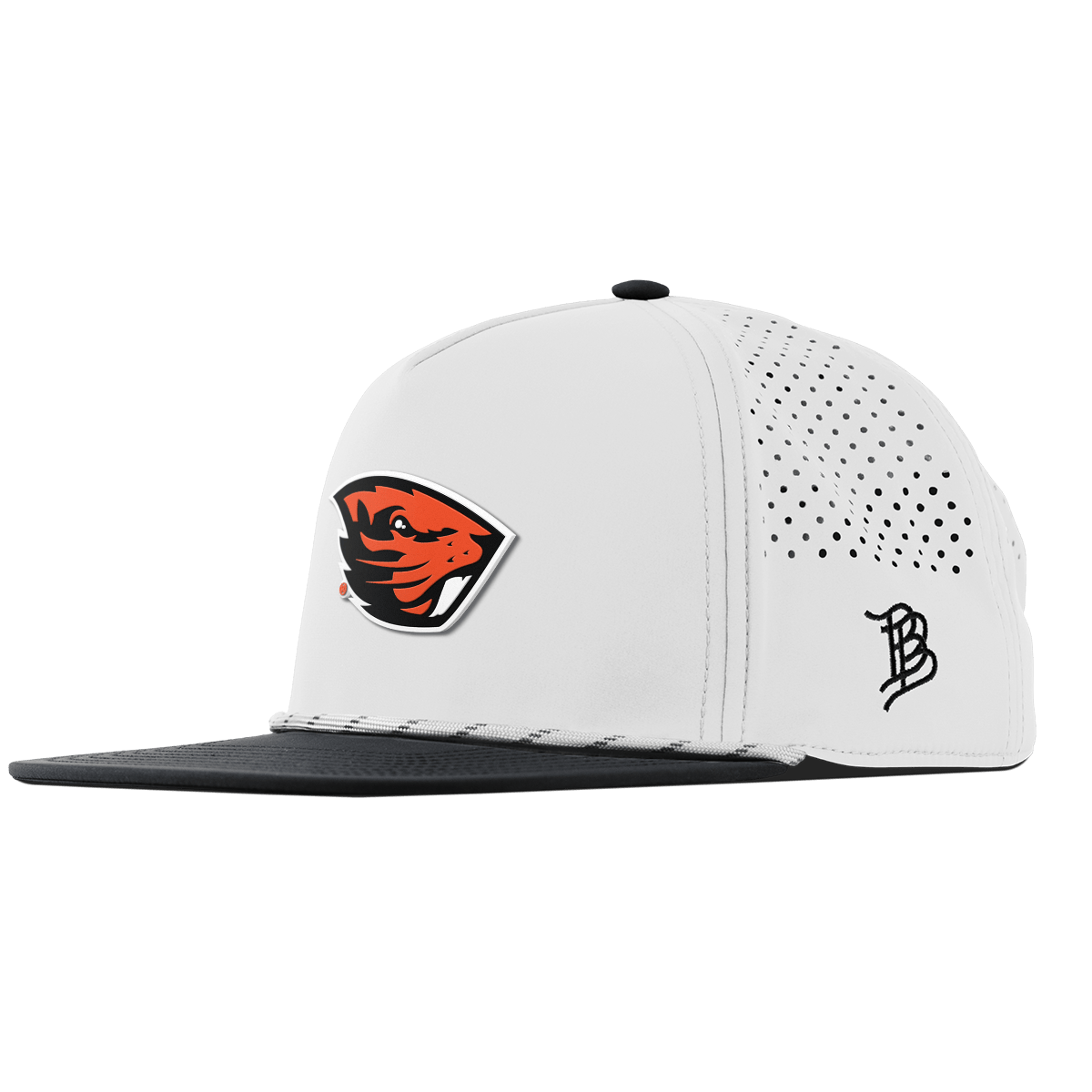Oregon State University "Oregon State Team Logo" Flat 5 Panel Rope White/Black