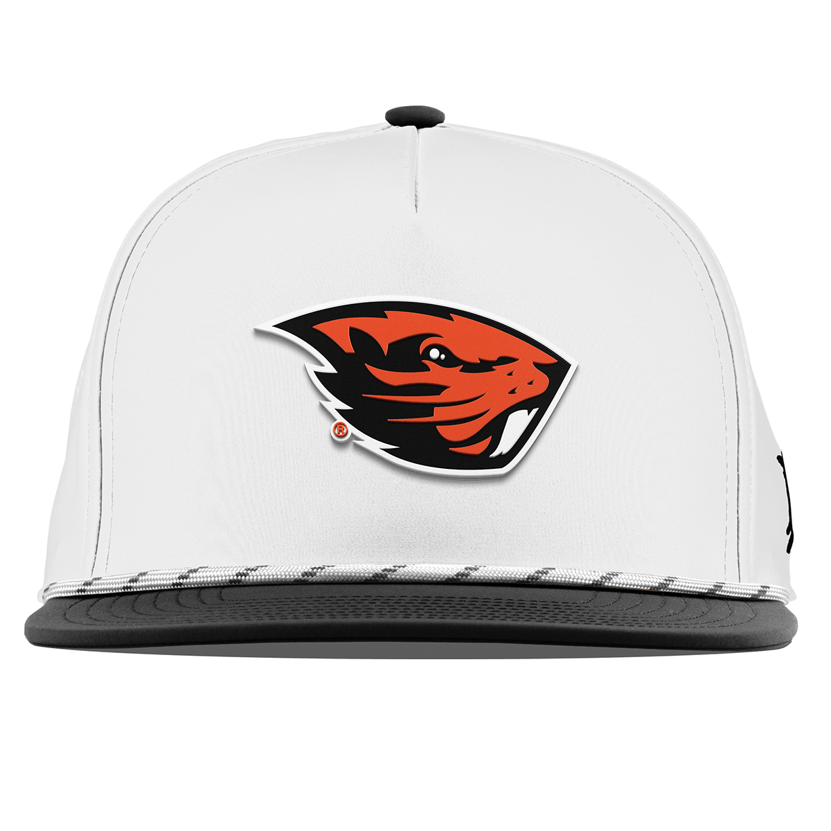Oregon State University "Oregon State Team Logo" Flat 5 Panel Rope White/Black