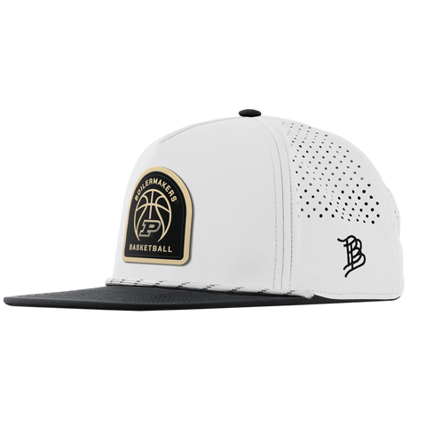 Purdue University "Purdue Basketball" Flat 5 Panel Rope White/Black