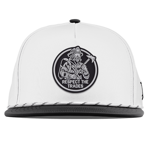 Respect The Trades Firefighter Flat 5 Panel Rope White/Black