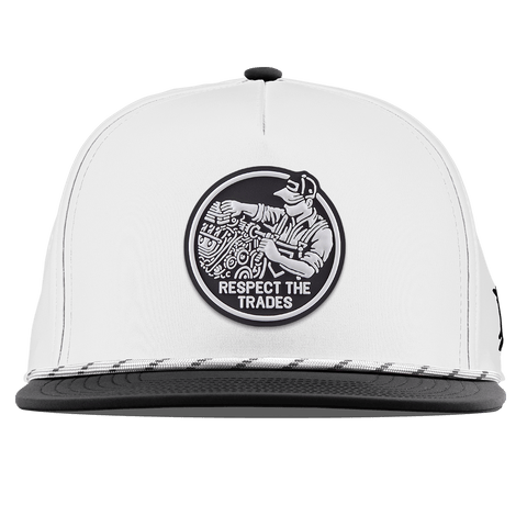 Respect The Trades Mechanic Flat 5 Panel Rope White/Black