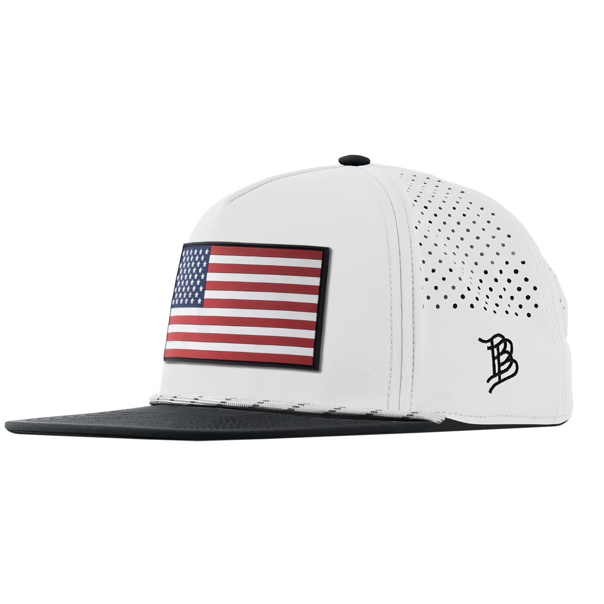 Salute PVC Flat 5 Panel Rope White/Black