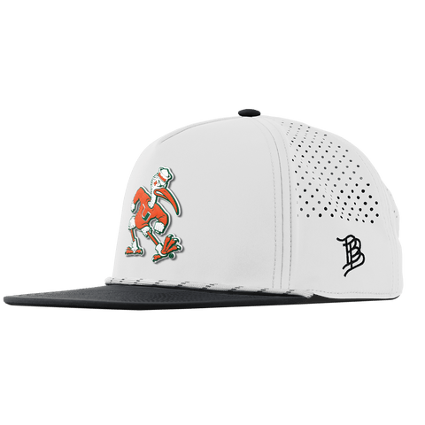 University of Miami "Sebastian the Ibis" Flat 5 Panel Rope White/Black