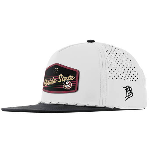 Florida State University "Seminole Football" Flat 5 Panel Rope White/Black