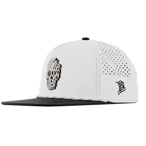 Sleep When You're Dead Skull Flat 5 Panel Rope White/Black