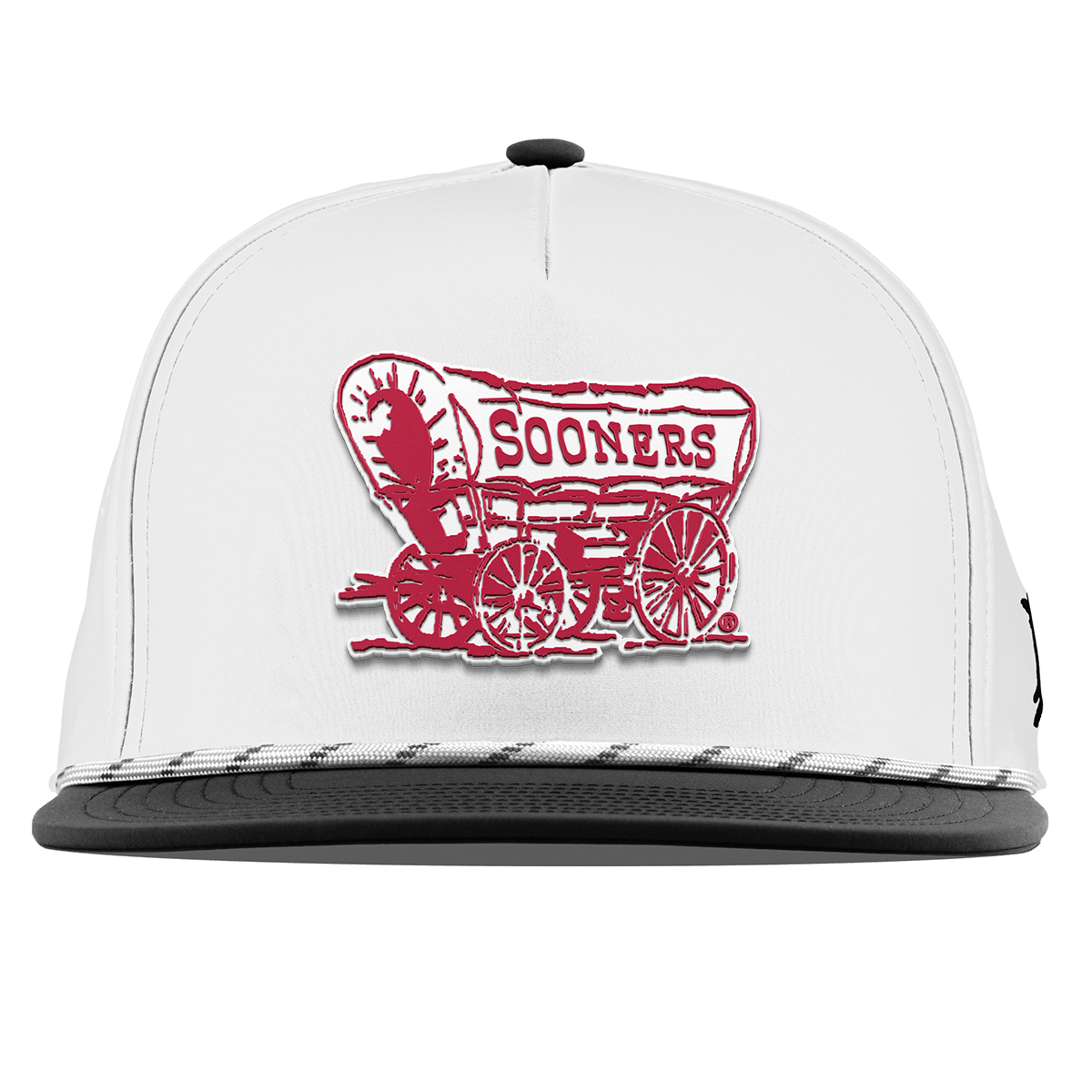 University of Oklahoma "Sooner Schooner" Flat 5 Panel Rope White/Black