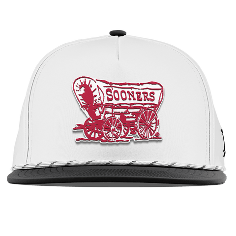 University of Oklahoma "Sooner Schooner" Flat 5 Panel Rope White/Black