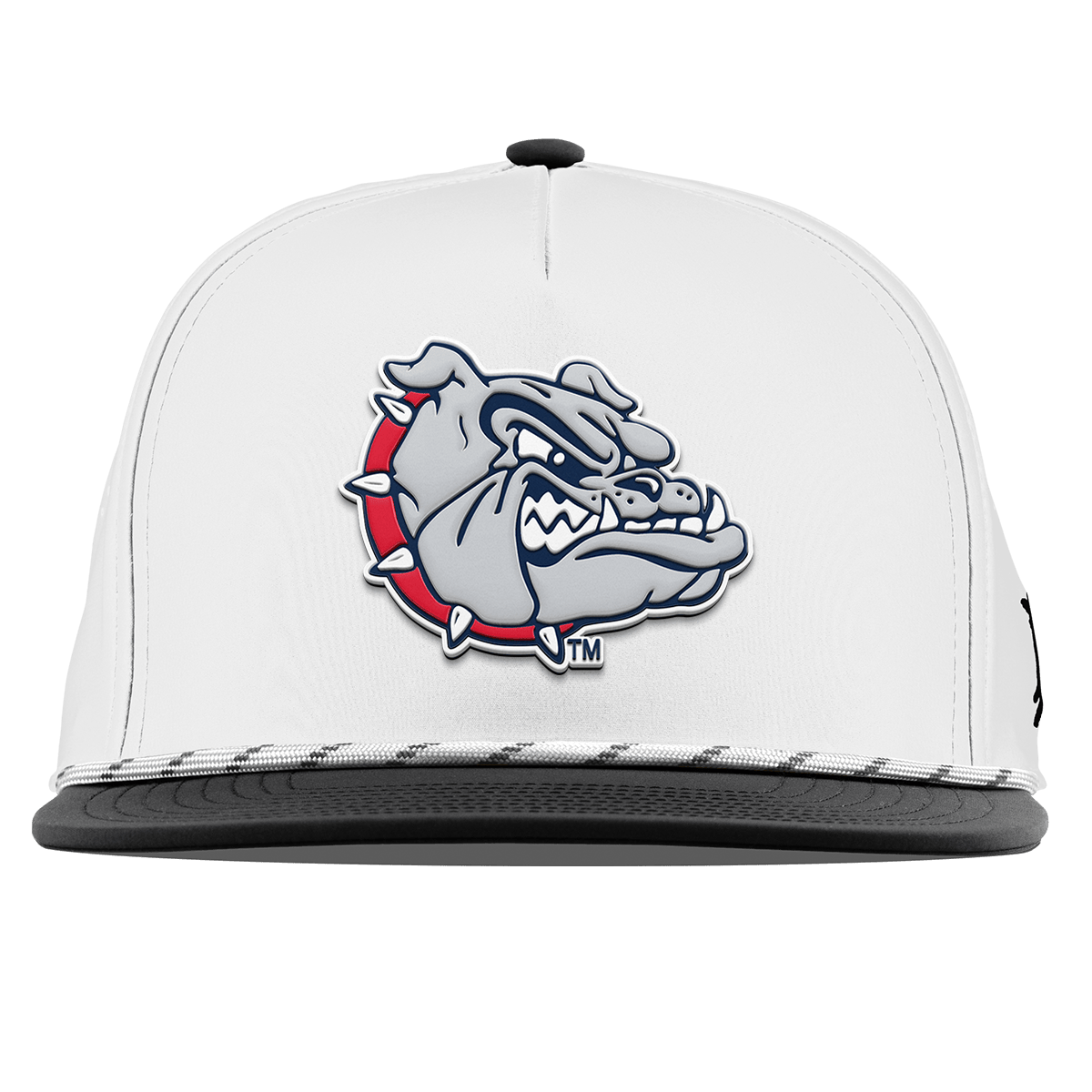 Gonzaga University "Spike The Bulldog" Flat 5 Panel Rope White/Black