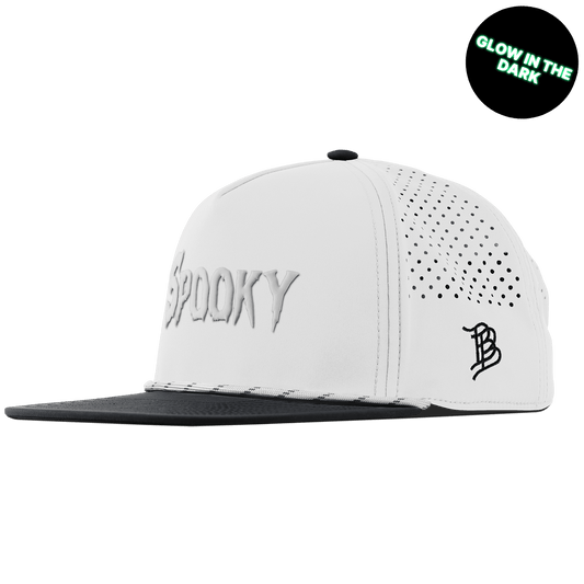 Spooky Glow Flat 5 Panel Rope White/Black