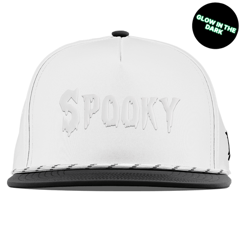 Spooky Glow Flat 5 Panel Rope White/Black