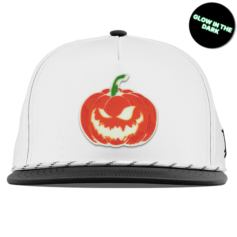 Jack-O-Lantern Glow Flat 5 Panel Rope White/Black