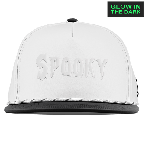 Spooky Glow Flat 5 Panel Rope White/Black