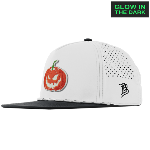 Jack-O-Lantern Glow Flat 5 Panel Rope White/Black