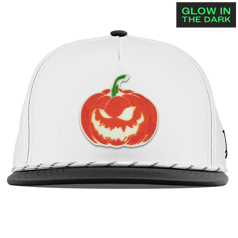 Jack-O-Lantern Glow Flat 5 Panel Rope White/Black
