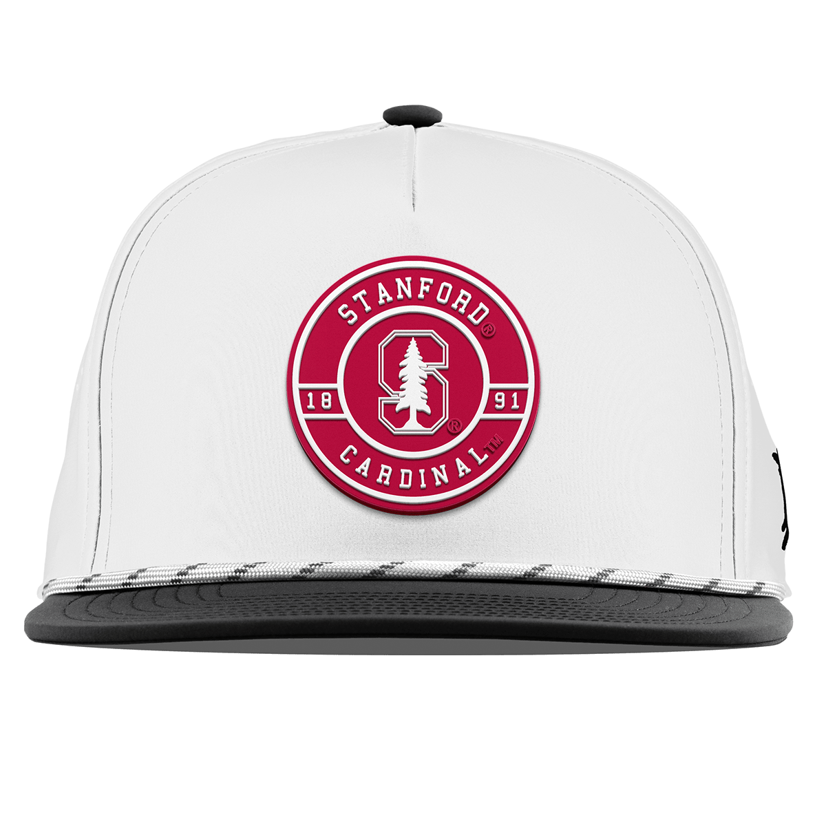 Stanford University "Stanford Seal" Flat 5 Panel Rope White/Black