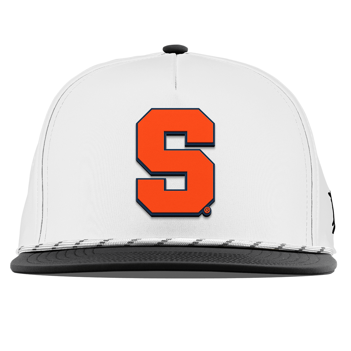 Syracuse University "Syracuse Orange Block" Flat 5 Panel Rope White/Black