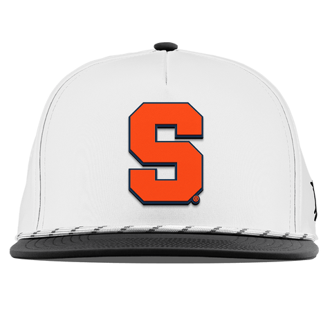 Syracuse University "Syracuse Orange Block" Flat 5 Panel Rope White/Black