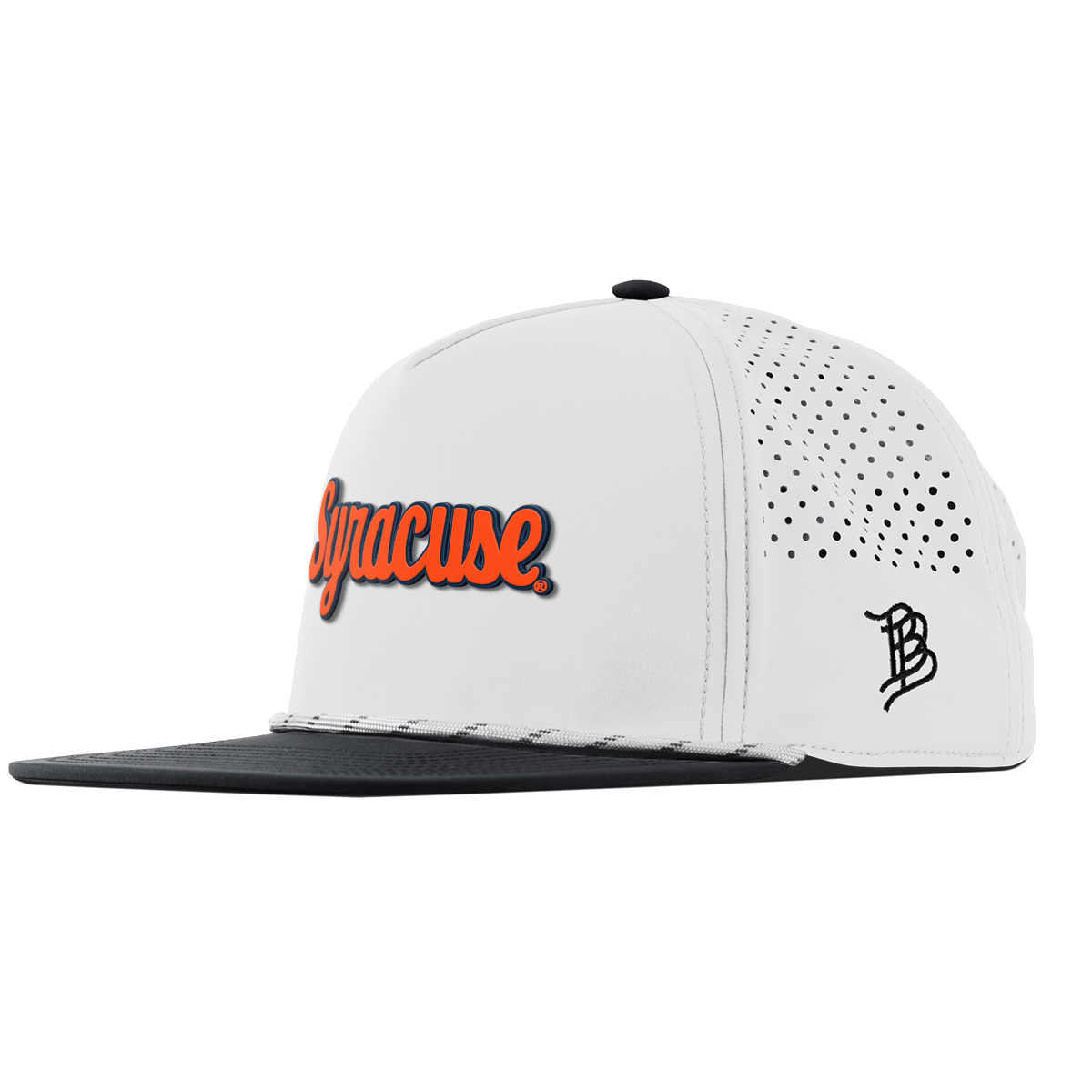 Syracuse University "Syracuse Throwback Script" Flat 5 Panel Rope White/Black