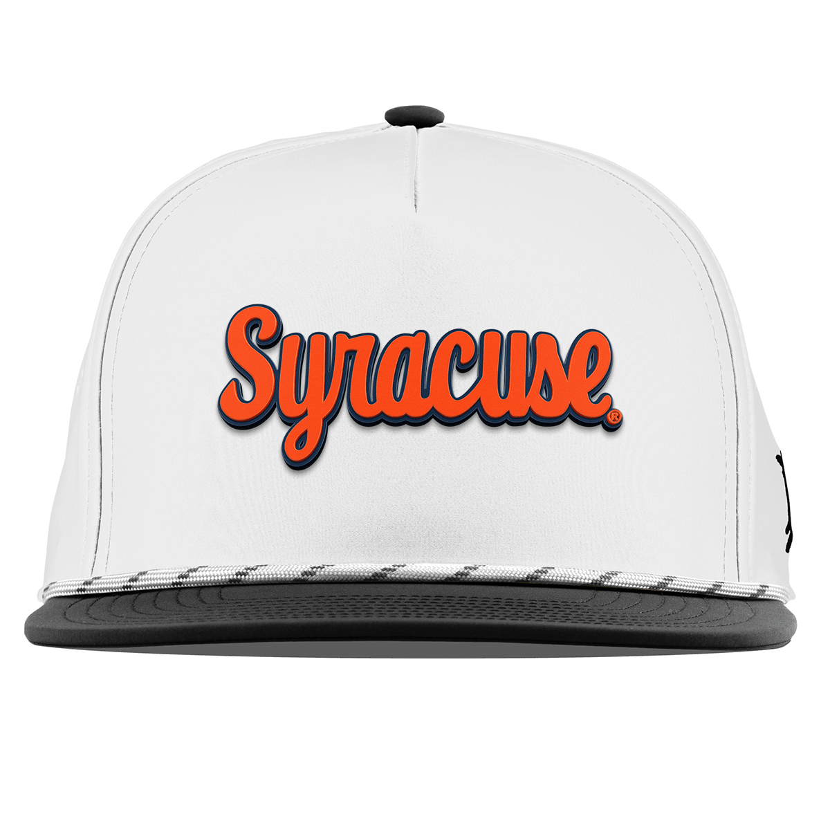 Syracuse University "Syracuse Throwback Script" Flat 5 Panel Rope White/Black