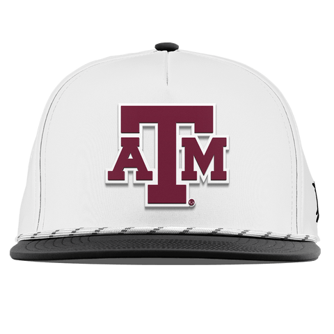 Texas A&M University "Texas A&M Block" Flat 5 Panel Rope White/Black