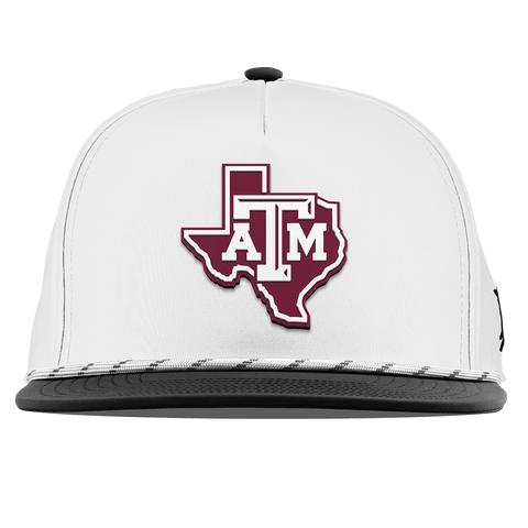 Texas A&M University "Texas A&M Outline" Flat 5 Panel Rope White/Black