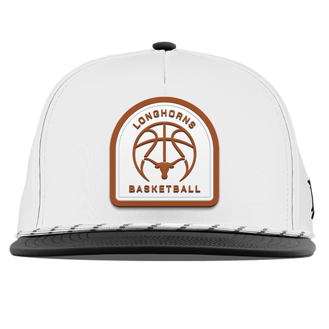 University of Texas "Texas Basketball" Flat 5 Panel Rope White/Black
