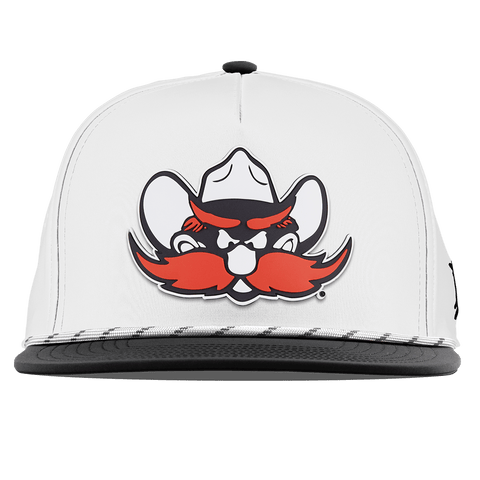 Texas Tech University "Texas Tech Raider Red" Flat 5 Panel Rope White/Black