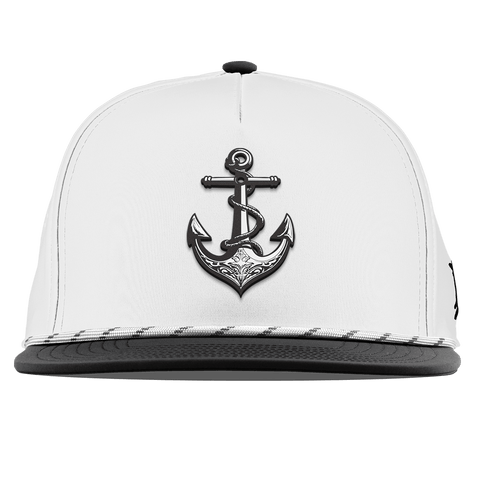 The Deeps Anchor Flat 5 Panel Rope White/Black