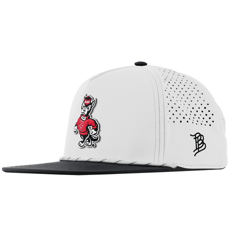 North Carolina State "Tuffy The Wolf" Flat 5 Panel Rope White/Black