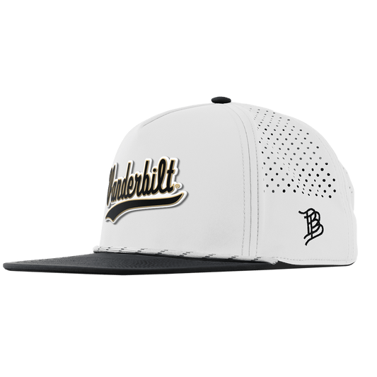 Vanderbilt University "Vanderbilt Script" Flat 5 Panel Rope White/Black