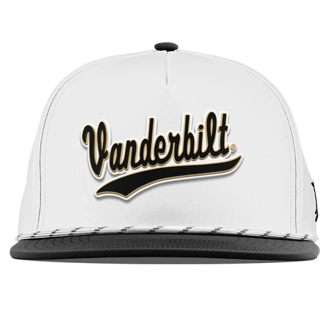 Vanderbilt University "Vanderbilt Script" Flat 5 Panel Rope White/Black