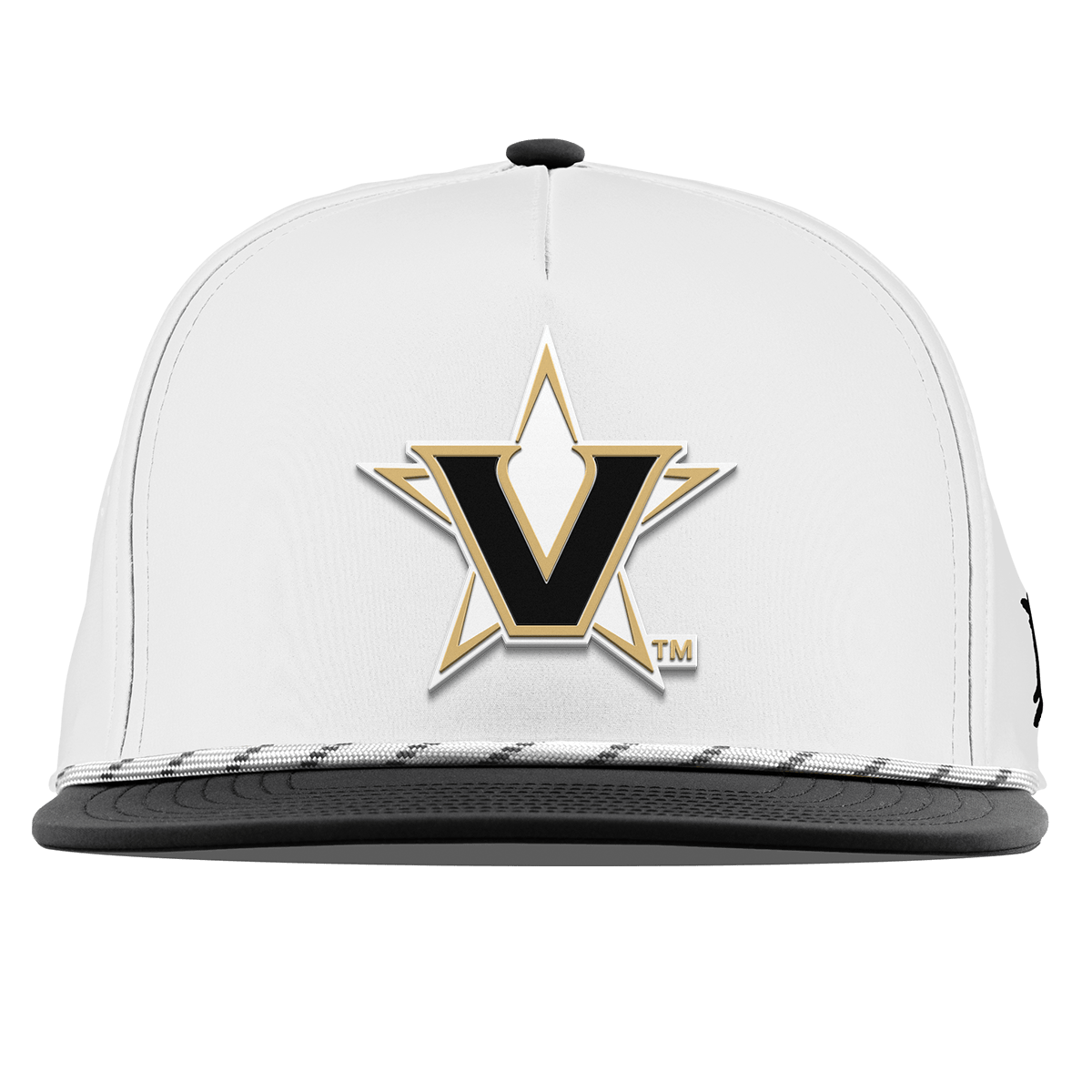 Vanderbilt University "Vanderbilt Team Logo" Flat 5 Panel Rope White/Black