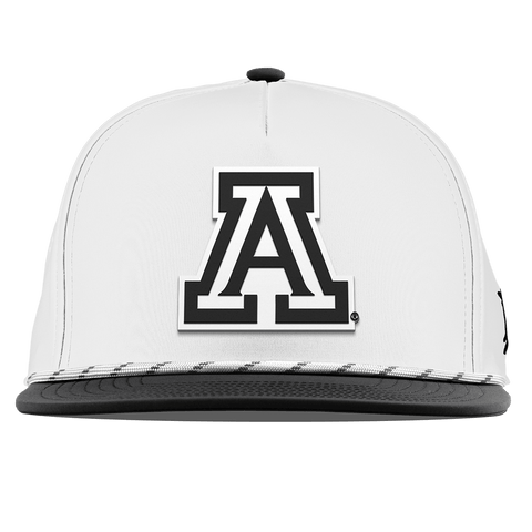 University of Arizona "Vintage Arizona Block" Flat 5 Panel Rope White/Black