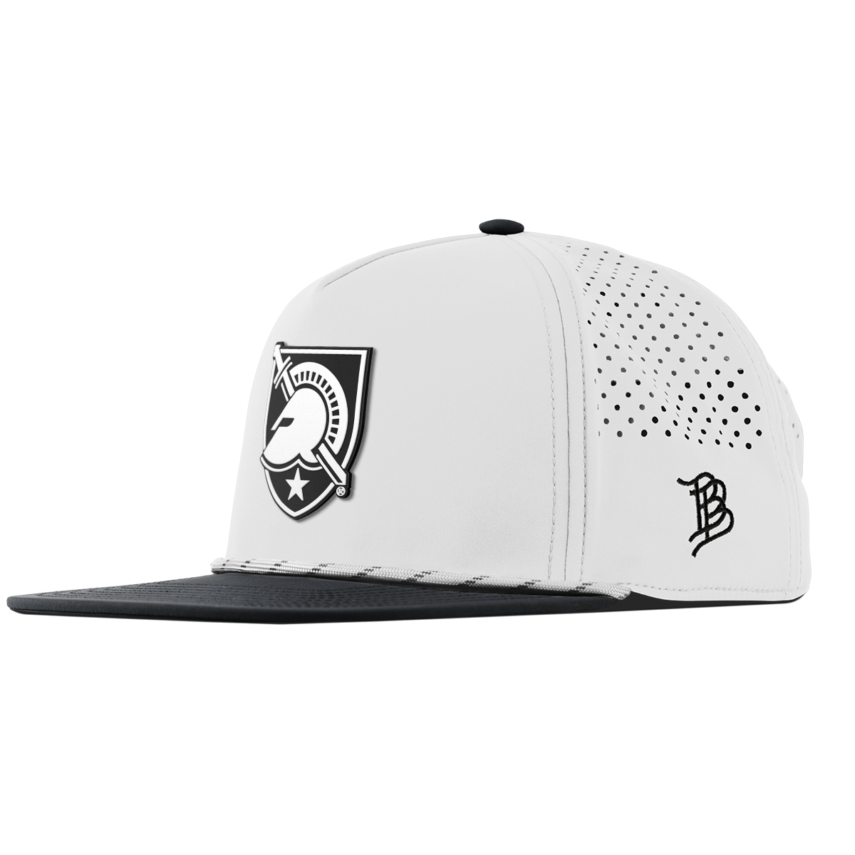 Army "Vintage Army Black Knights" Flat 5 Panel Rope White/Black