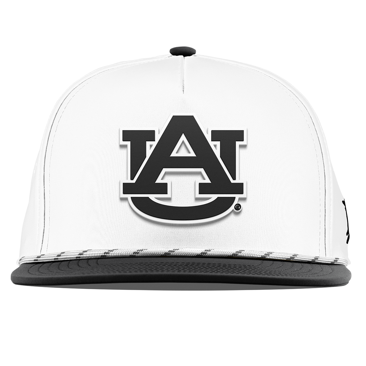 Auburn University "Vintage Auburn Team Logo" Flat 5 Panel Rope White/Black