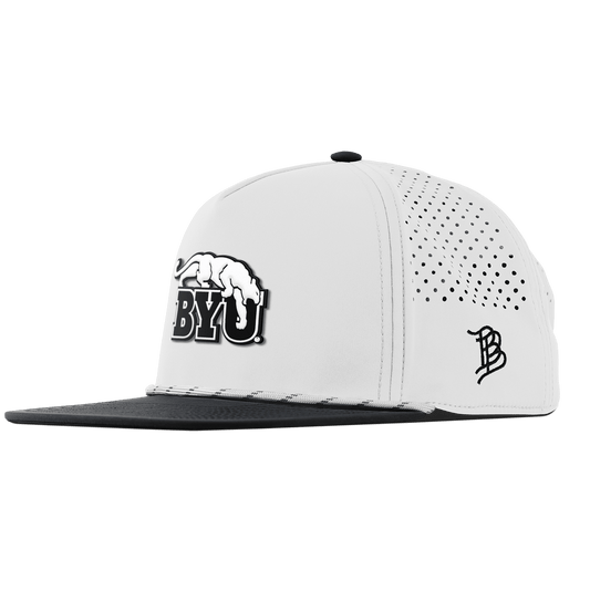 Brigham Young University "Vintage BYU Cougars" Flat 5 Panel Rope White/Black