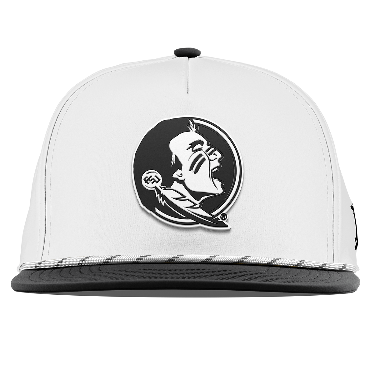 Florida State University "Vintage FSU Team Logo" Flat 5 Panel Rope White/Black