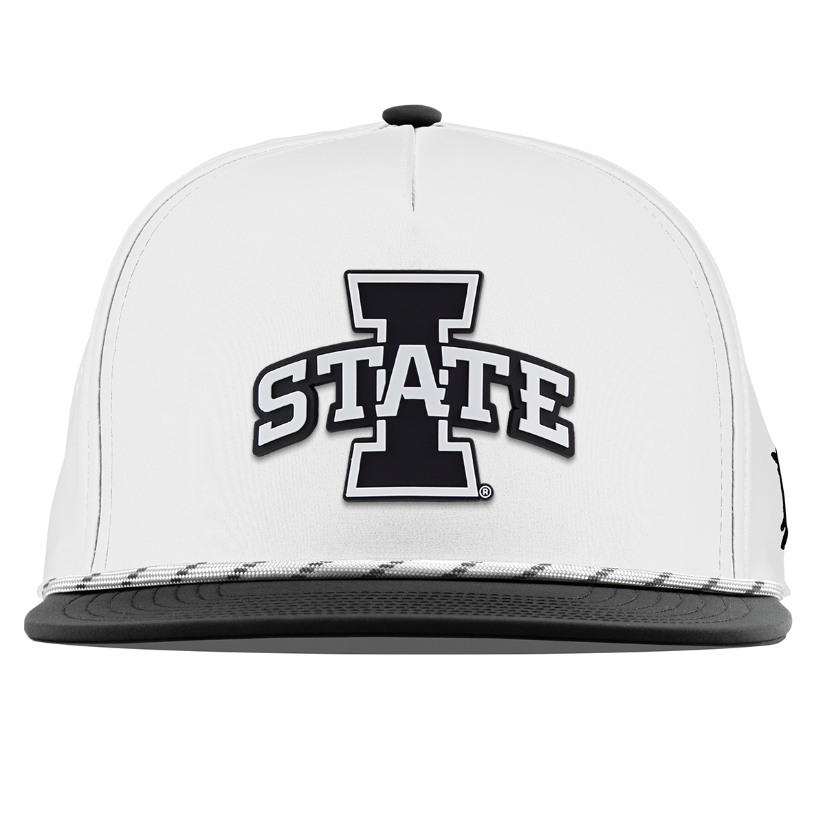 Iowa State University "Vintage Iowa State" Flat 5 Panel Rope White/Black