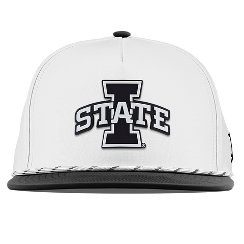 Iowa State University "Vintage Iowa State" Flat 5 Panel Rope White/Black