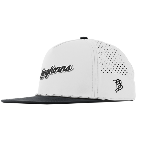 University of Texas "Vintage Texas Longhorn Script" Flat 5 Panel Rope White/Black