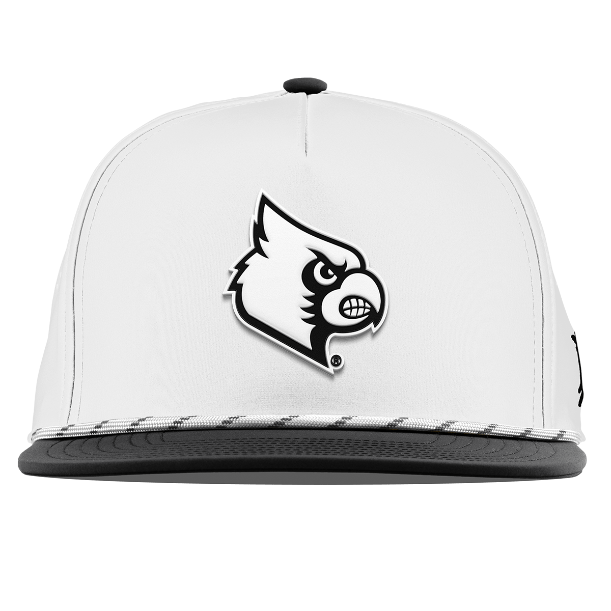 University of Louisville "Vintage Louisville Team Logo" Flat 5 Panel Rope White/Black