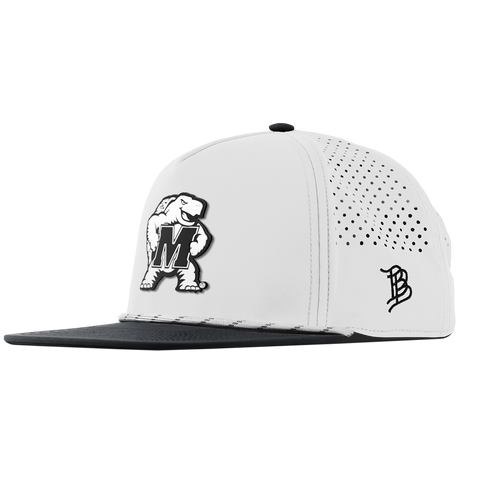 University of Maryland "Vintage Maryland Team Logo" Flat 5 Panel Rope White/Black
